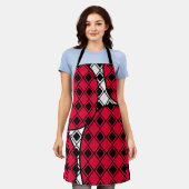Tablier Arlequin en Blob Rose (Porté)