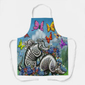 Tablier Armadillos Bluebonnets et papillons (Recto)