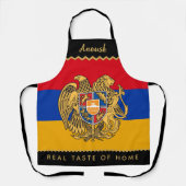 Tablier Arménie Chefs Apron, drapeau arménien (Recto)