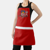 Tablier Armes à manteau de pavillon letton (Insitu)