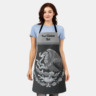 Tablier Armoiries mexicaines avec aigle royal - argent