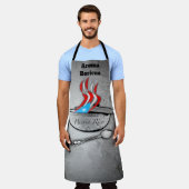 Tablier Arôme du drapeau Porto Rico sur toute l'impression (Porté)