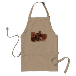 Tablier arrangement de type letterpress