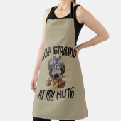 Tablier Arrêtez de marcher sur mes nuts - drôle Amateur d' (Insitu)