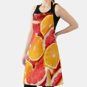 Tablier Arrière-fond orangé et pamplemousse frais (Insitu)