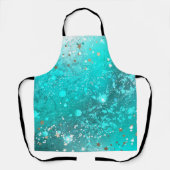 Tablier Arrière - plan à huile Turquoise de la menthe (Recto)