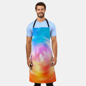 Tablier arrière - plan abstrait. cercles brillants arrière (Porté)