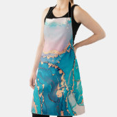 Tablier arrière - plan Abstrait de peinture d'art fluide d (Insitu)