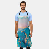 Tablier arrière - plan Abstrait de peinture d'art fluide d (Porté)