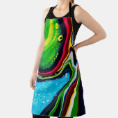 Tablier arrière - plan Abstrait peint à la main, acrylique (Insitu)