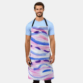 Tablier arrière - plan d'aquarelle rayée Abstrait. Brosse (Porté)