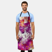 Tablier Arrière - plan de blocs Abstraits foncés (Porté)