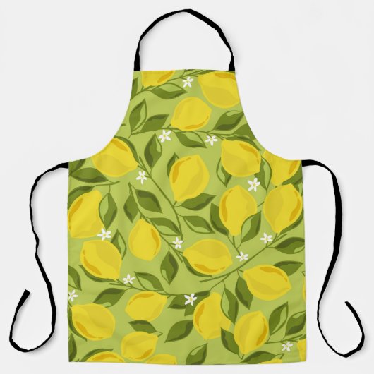 Tablier Arrière - plan de citrons. Arrière-plan de chevauc (Recto)