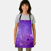 Tablier Arrière - plan de feuille violet avec étoiles (Insitu)
