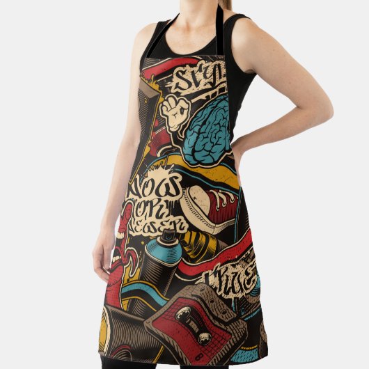 Tablier Arrière - plan de graffiti sans couture. Ppa trans (Insitu)