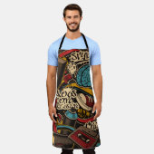 Tablier Arrière - plan de graffiti sans couture. Ppa trans (Porté)