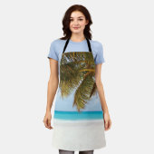 Tablier Arrière - plan de plage tropical (Porté)