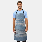 Tablier Arrière - plan de texture de jean bleu déchirée. D (Porté)