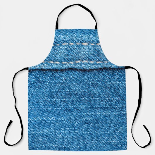 Tablier Arrière - plan de texture jeans bleu. (Recto)