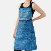 Tablier Arrière - plan de texture jeans bleu. (Insitu)