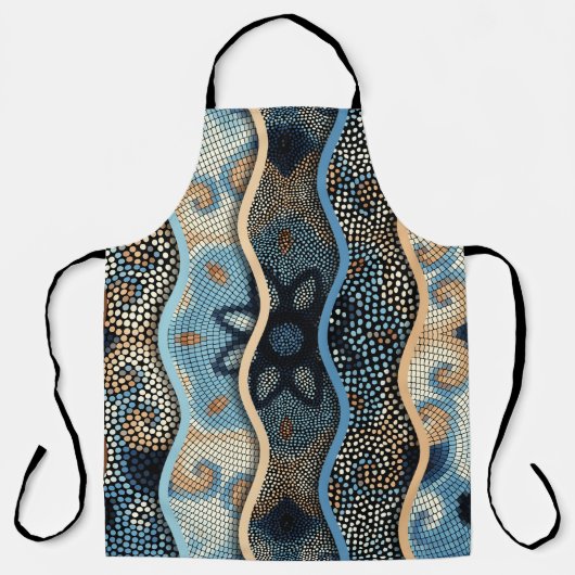 Tablier Arrière - plan de texture sans soudure. Ondes de s (Recto)