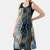 Tablier Arrière - plan de texture sans soudure. Ondes de s (Insitu)