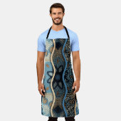 Tablier Arrière - plan de texture sans soudure. Ondes de s (Porté)