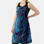 Tablier Arrière - plan de texture sans soudure. Ondes de s (Insitu)