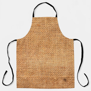 Tablier arrière - plan de tissu de burlap Brown ou tissu d