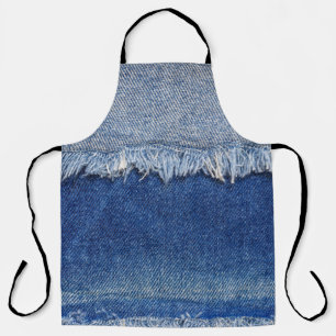 Tablier Arrière - plan de tissu Denim Jeans déchiré