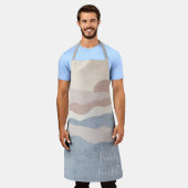 Tablier Arrière - plan de vague Abstrait (Porté)