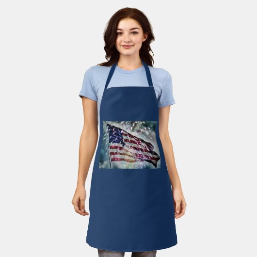 Tablier Arrière-plan Fireworks (Porté)