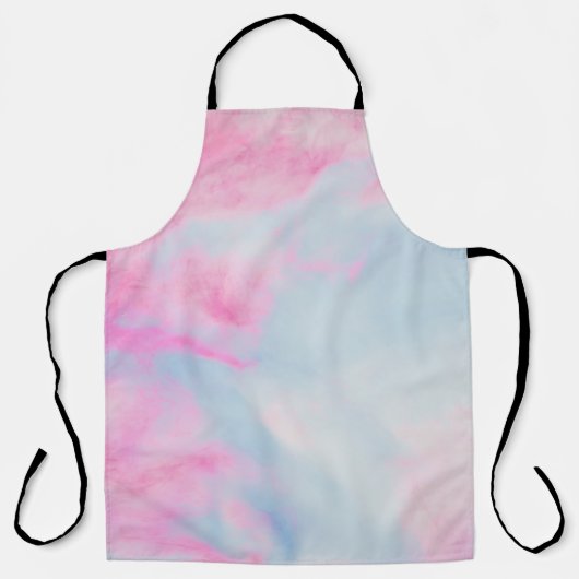 Tablier Arrière - plan MARBÉ ROSE ET BLEU (Recto)