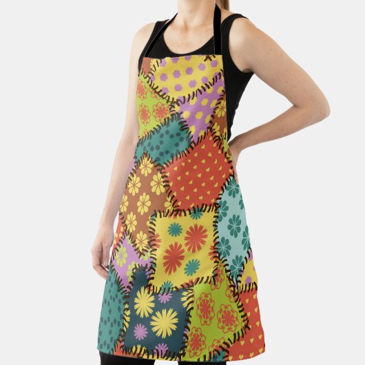 Tablier arrière - plan patchwork avec différents motifs (Insitu)