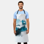Tablier Arrière - plan peint à la main abstrait créatif, w (Porté)