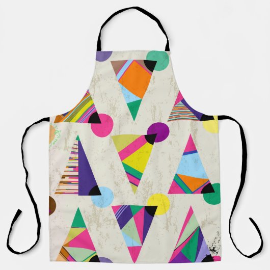 Tablier arrière - plan triangle sans couture, motif hipste (Recto)