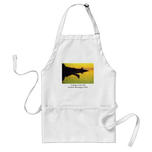 Tablier Arrivée à l'appel ~ Frederic Remington (Devant)