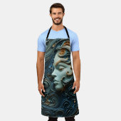 Tablier Art 3D de la femme Lune (Porté)