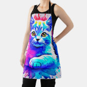 Tablier Art Chat coloré (Insitu)