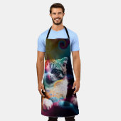 TABLIER ART CHAT COLORÉ ET TENDANCE AMUSANTE (Porté)