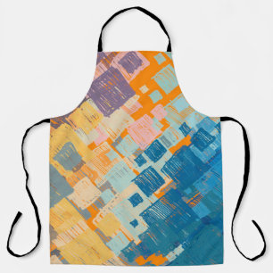 Tablier Art contemporain. Texture colorée. Art moderne