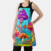 Tablier Art de champignon géant de dessin animé (Insitu)