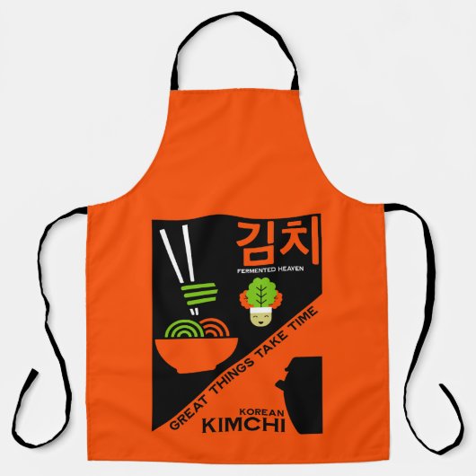 Tablier Art de cuisine coréen Kimchi (Recto)