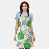 Tablier Art de cuisson écologique de tennis Preppy (Porté)