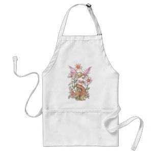 Tablier Art de Fée de Fleur Rose