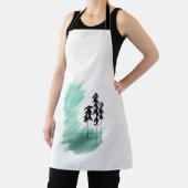 Tablier art de l'arbre vert scandinave simple moderne ment (Insitu)