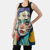 Tablier Art de l'auto-réflexion brisé (Insitu)