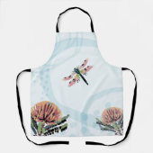 Tablier Art de libellule de fleur de Banksia (Recto)