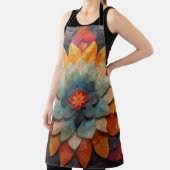 Tablier Art de mandala fleur texturée (Insitu)