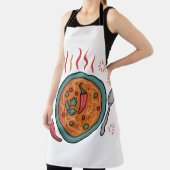 Tablier Art de nourriture au curry épicé chaud (Insitu)